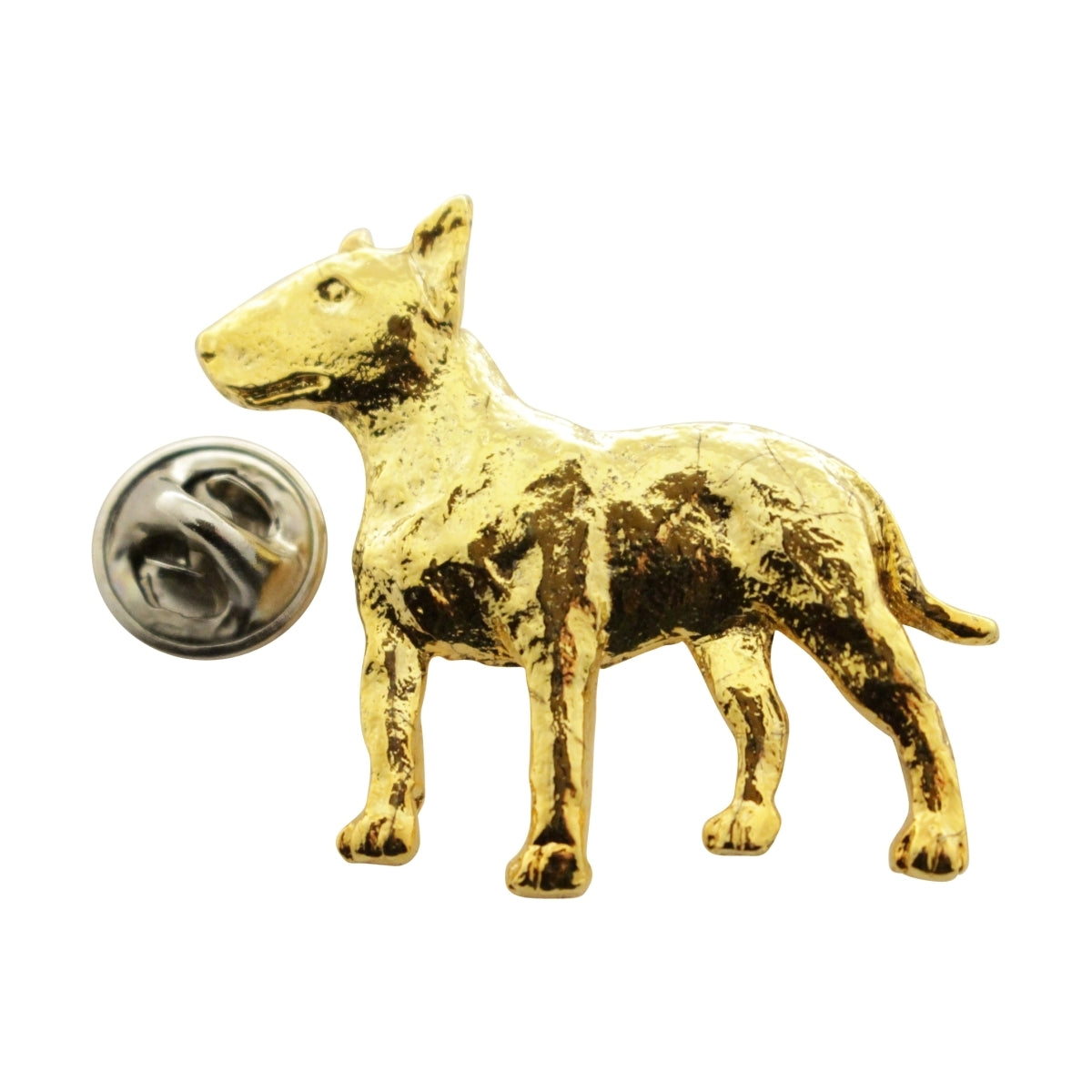 Bull Terrier Pin ~ 24K Gold ~ Lapel Pin ~ Sarah's Treats & Treasures